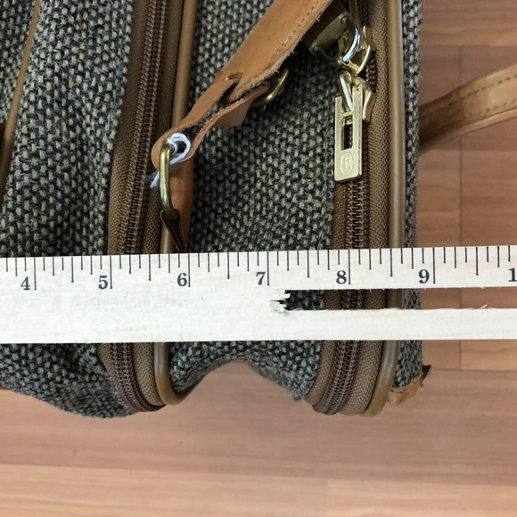 Vintage Hartmann Tweed Tote Walnut 20x12x9 MISSING STRAP - Picture 14 of 16